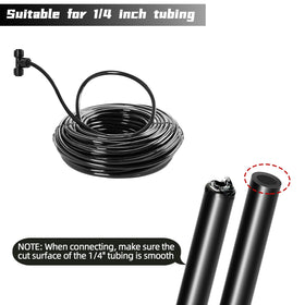 Spalolen installation visual shows simple push-in quick-connect