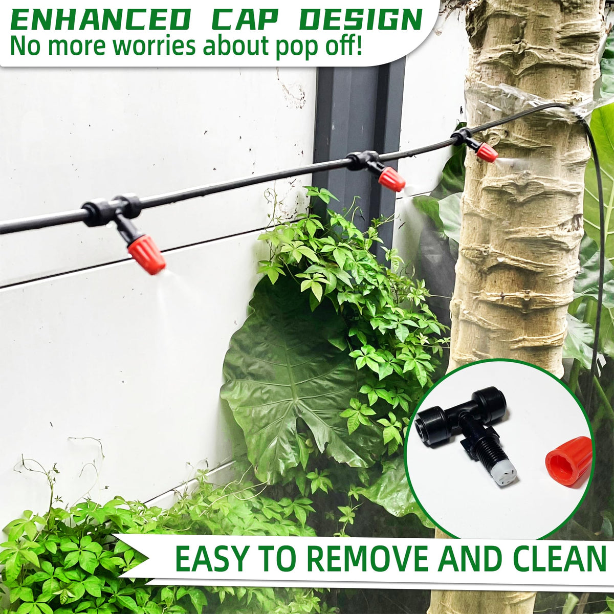 Spalolen easy removal drip emitter for flexible system tweaks