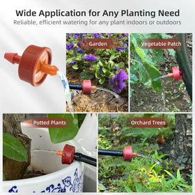 Spalolen emitter outlet with micro tube for precise watering