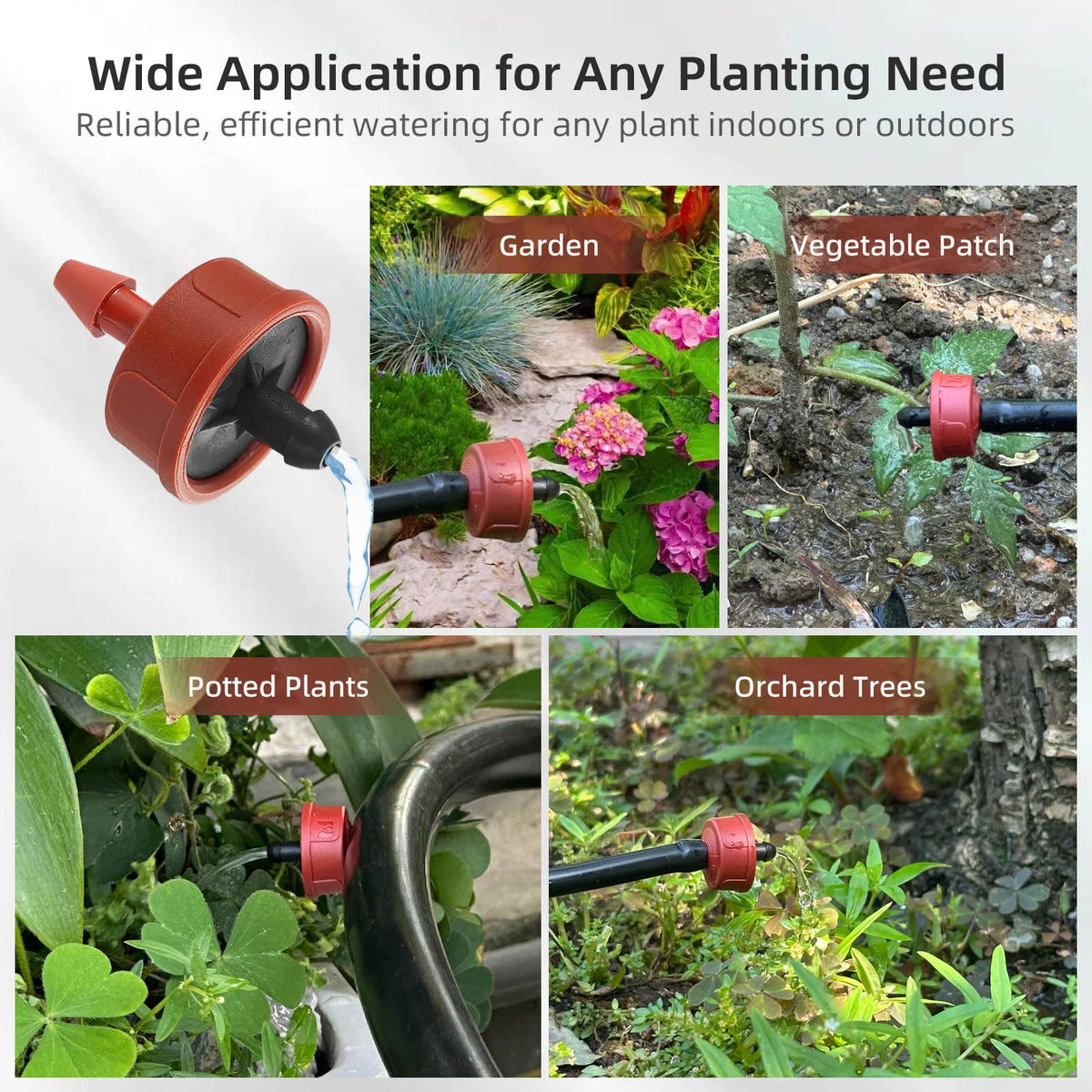 Spalolen extensions and fittings expand drip irrigation networks.