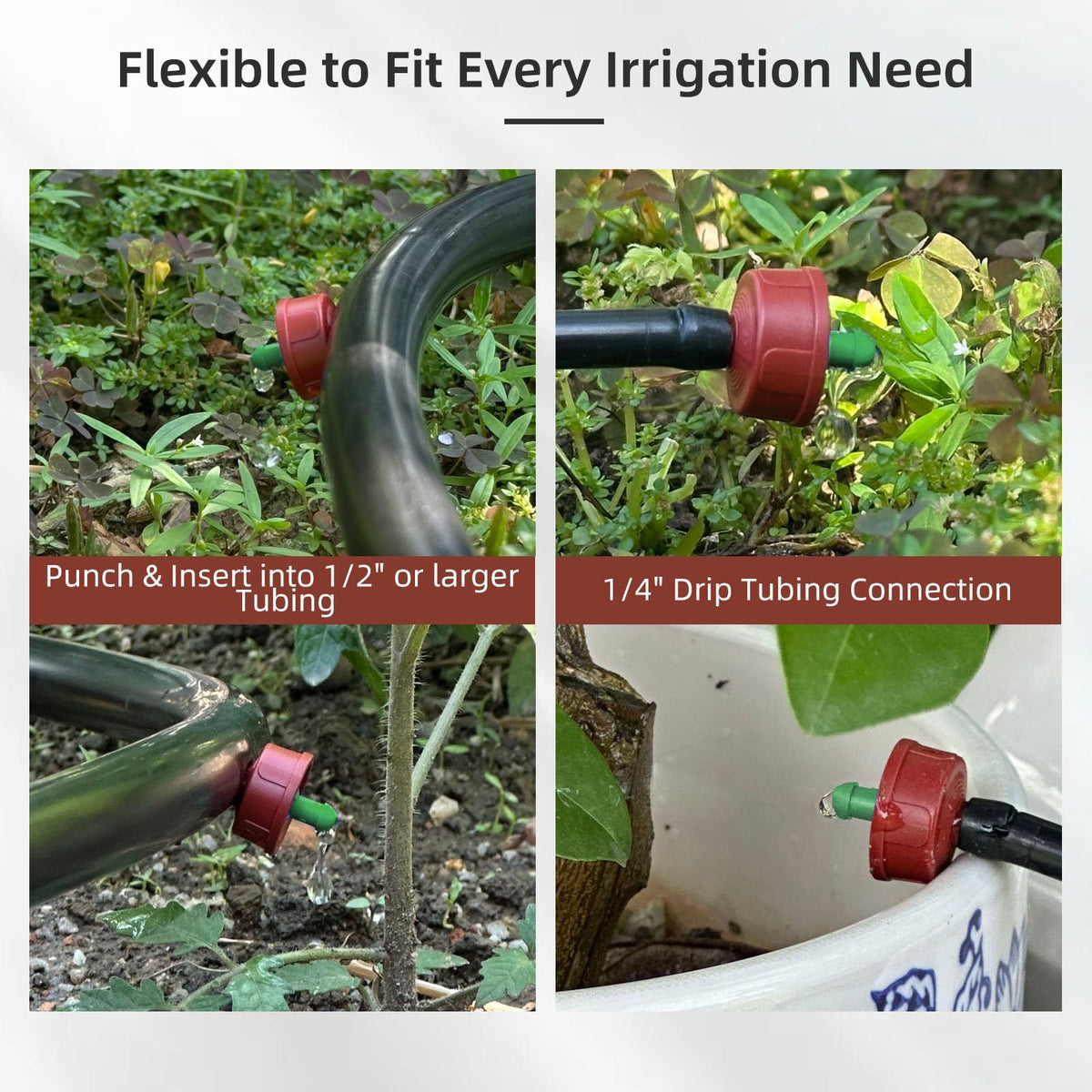 Spalolen extension tubing to expand irrigation layouts