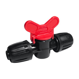Spalolen twist-lock valve secures drip tubing for leak-free connections.