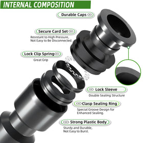 Spalolen leak-free emitter delivers steady flow up to 25 GPH.