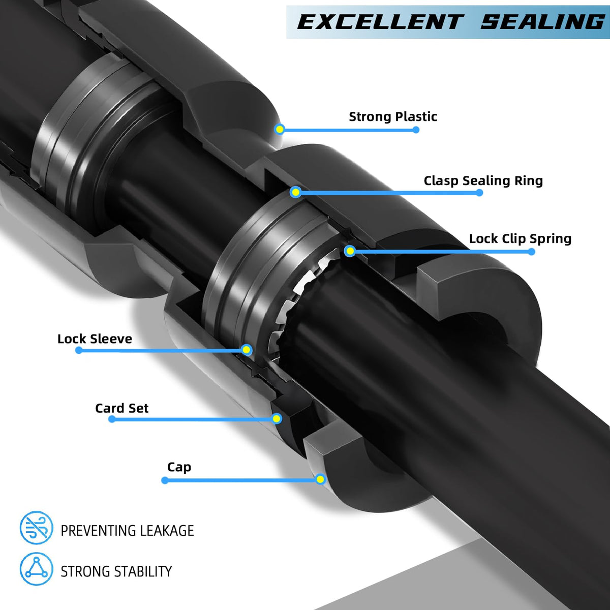 Spalolen leak-proof emitter reduces waste and ensures even distribution.