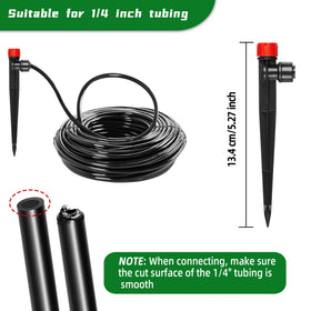 Spalolen multi-size emitter options fit diverse irrigation needs.