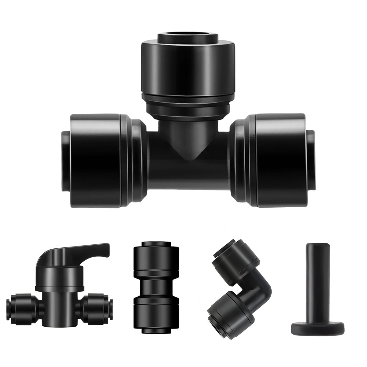 Spalolen quick-connect tee connector shows a precise, leak-free 1/4 inch drip line