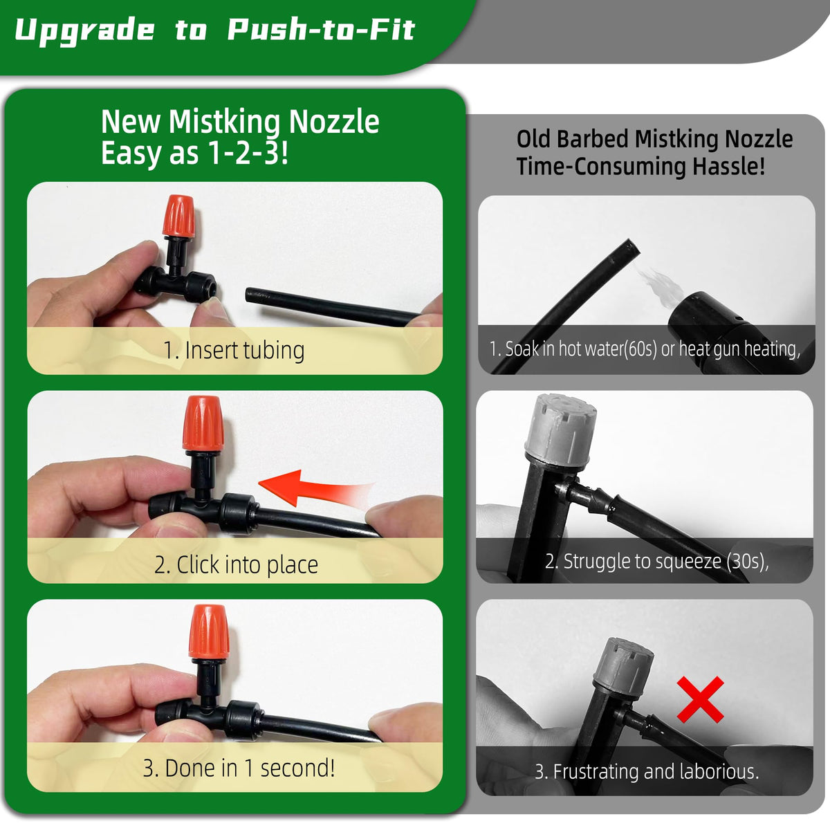 Spalolen three-way adjustable atomizing nozzle for precise watering