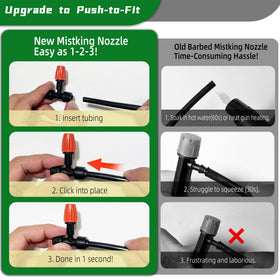 Spalolen three-way adjustable atomizing nozzle for precise watering