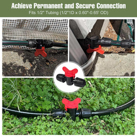 Spalolen wide compatibility valve fits 1/2-inch tubing reliably.