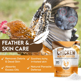 Spanielbuns diatomaceous earth blend supports gentle skin and feather cleaning.