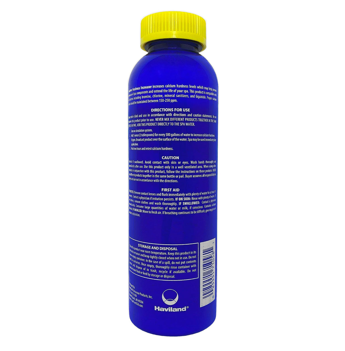 SpaPure Calcium Hardness Increaser pour demonstrates easy dosing for safer spa maintenance.