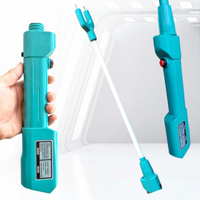 Spark Future cattle prod with glare torch light improves visibility in darkness.