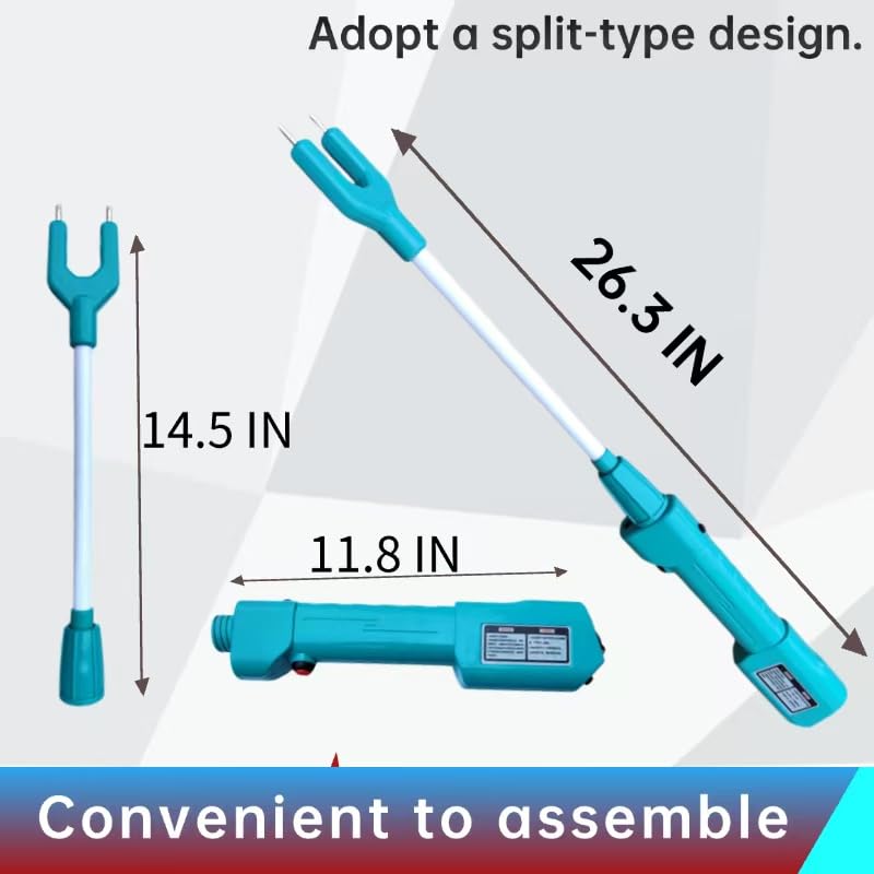 Spark Future cattle prod with large trigger button ensures quick activation.