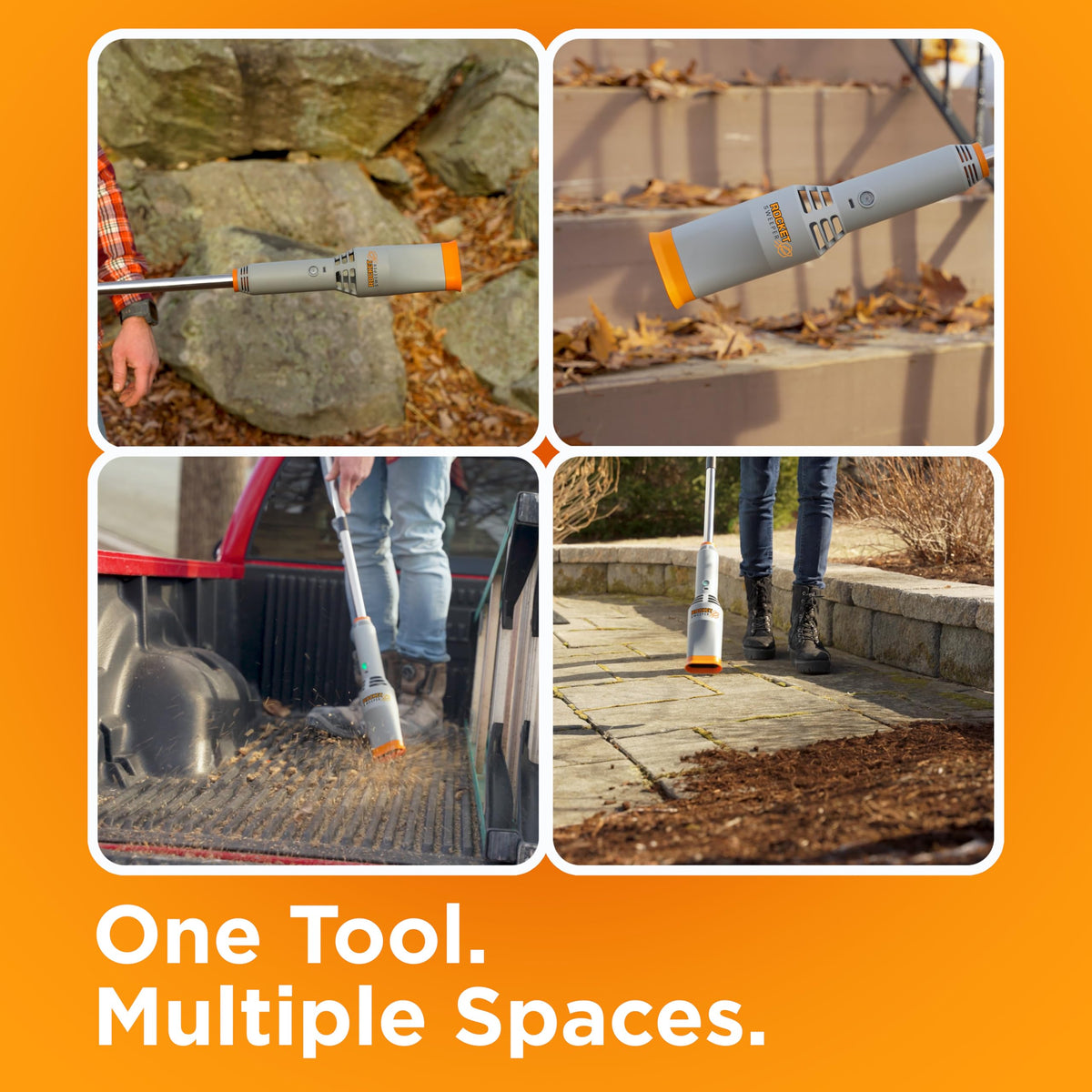 Spark Innovators Rocket Sweeper ergonomic grip reduces fatigue during use