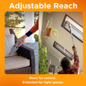 Spark Innovators Rocket Sweeper versatile for indoor and outdoor cleaning