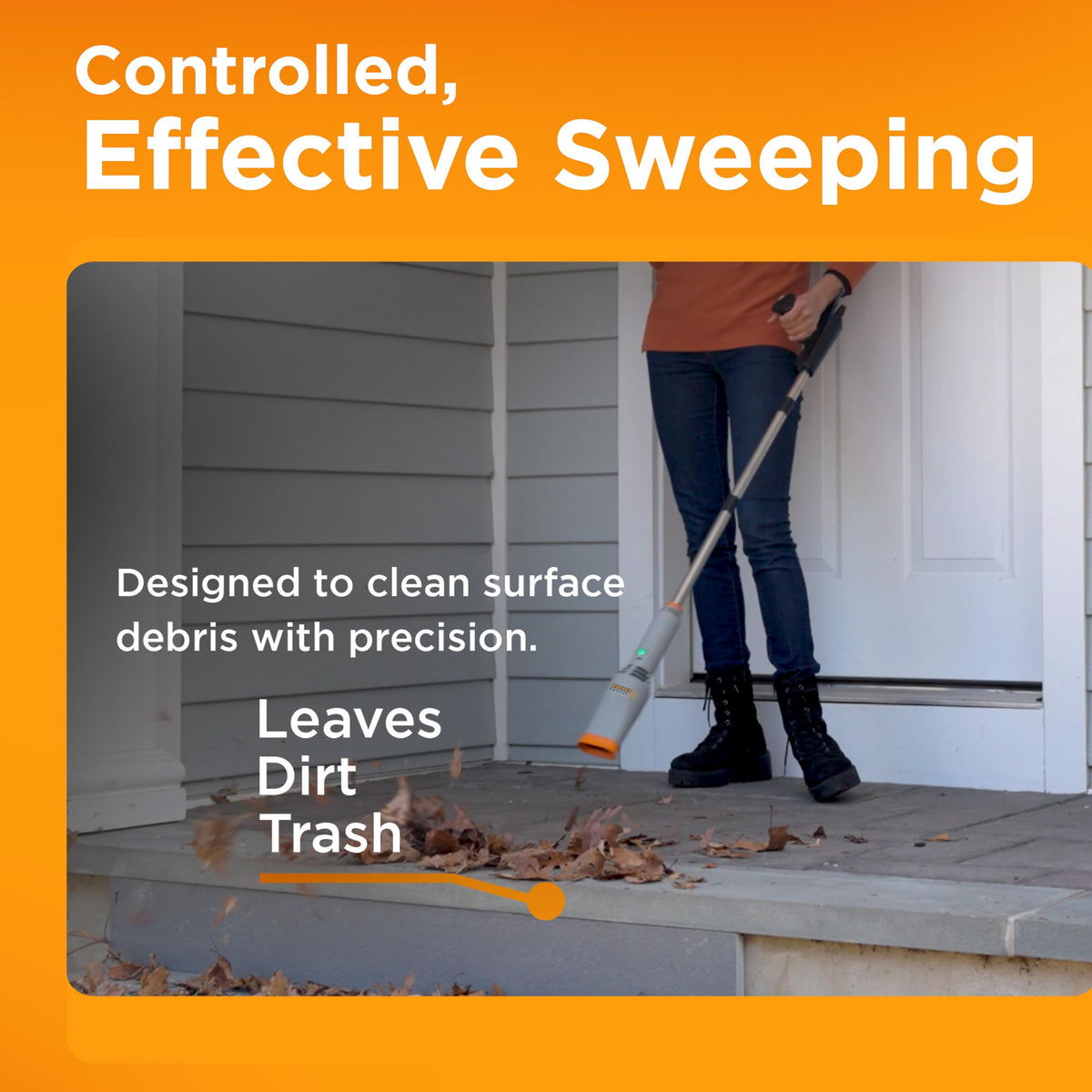 Spark Innovators Rocket Sweeper weighs under 2 lbs for easy handling