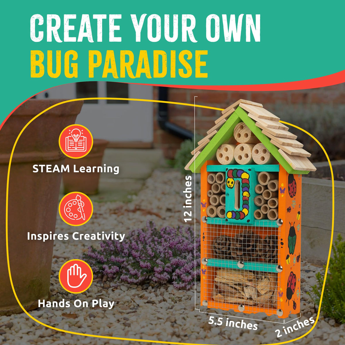 SparkJump cedar wood components ensure a sturdy, durable garden habitat.