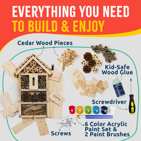 SparkJump kids painting the bug hotel encourages creativity and shared moments.