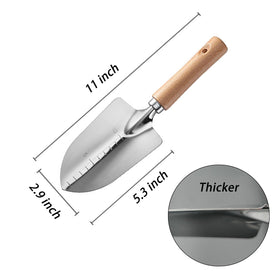 SPDTECH stainless steel spade with wooden handle for durability