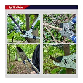 Spear and Jackson Razorsharp loppers showing lightweight aluminium handles.