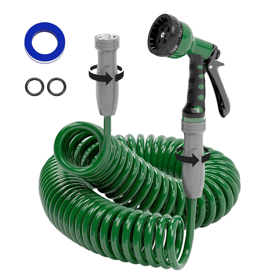 SPECILITE 3/8-inch coil hose, close-up of lightweight design for easy handling