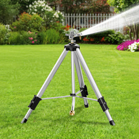 SPECILITE brass impact head with 360-degree rotation for full coverage.