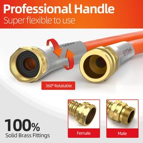 SPECILITE Garden Hose 360° rotatable handle for comfortable watering.