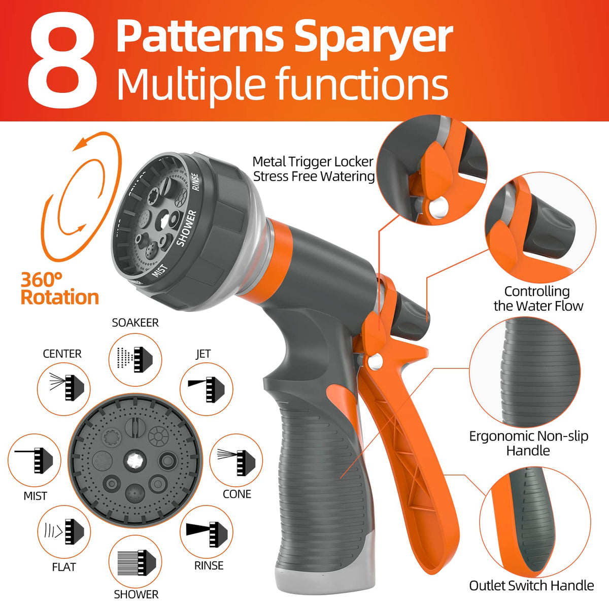 SPECILITE Garden Hose supports heavy-duty tasks with 600 PSI burst.