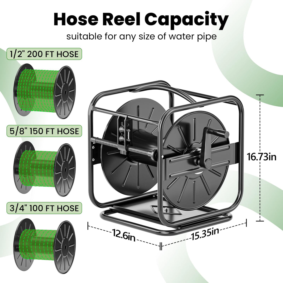 SPECILITE upgraded hose guide enables quick, tangle-free winding and retraction.