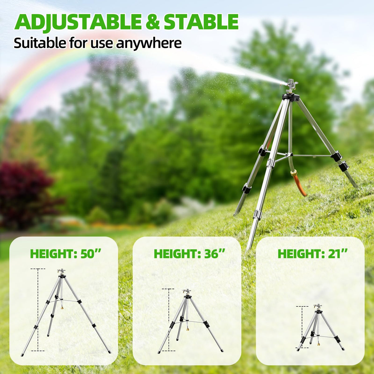 SPECILITE sprinkler reaches up to 6,360 sq ft for large yards