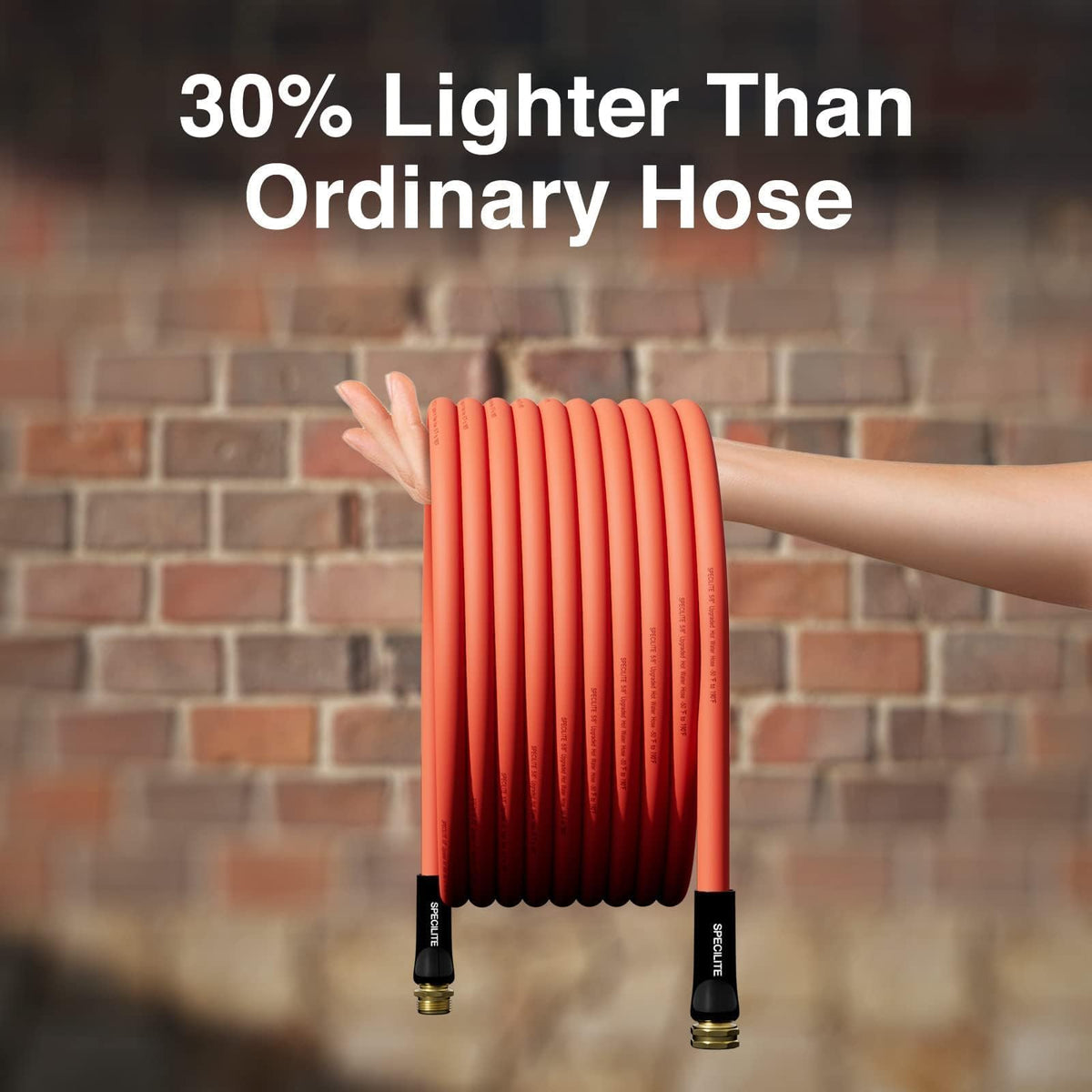 SPECILITE outdoor-ready hose performs well in farms and large yards.