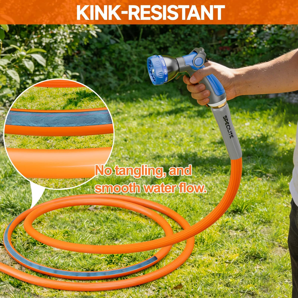 SPECILITE protective end handles guard bends and extend hose life