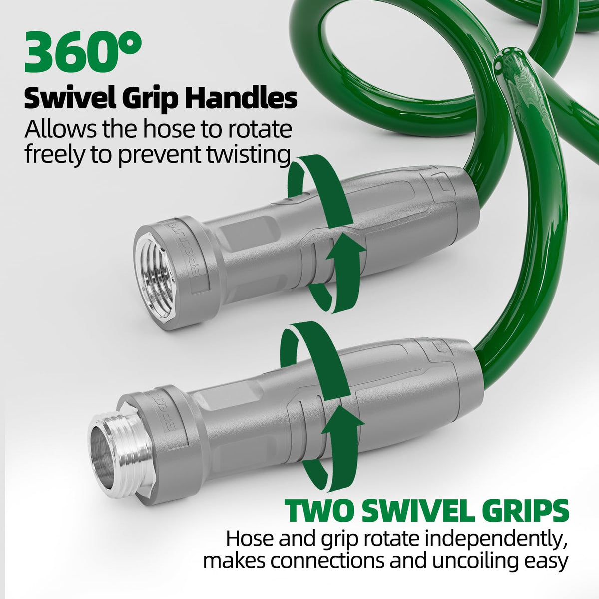 SPECILITE Rotatable-handle coil connection highlights reinforced grip