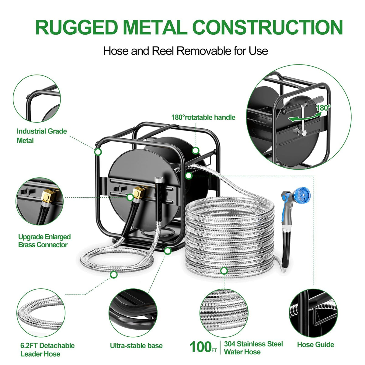 SPECILITE 360° rotating frame enabling flexible watering around fixtures