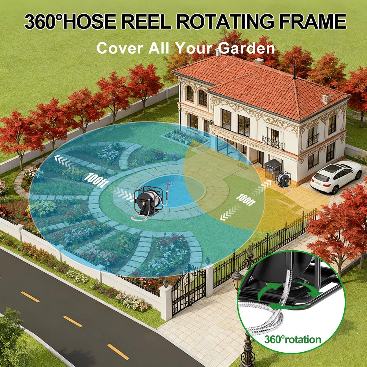 SPECILITE detachable design allows quick assembly for garden or vehicle washing