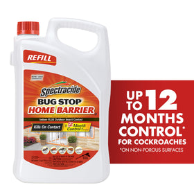 Spectracide Bug Stop water-based formula – odorless spray with no oily residue.