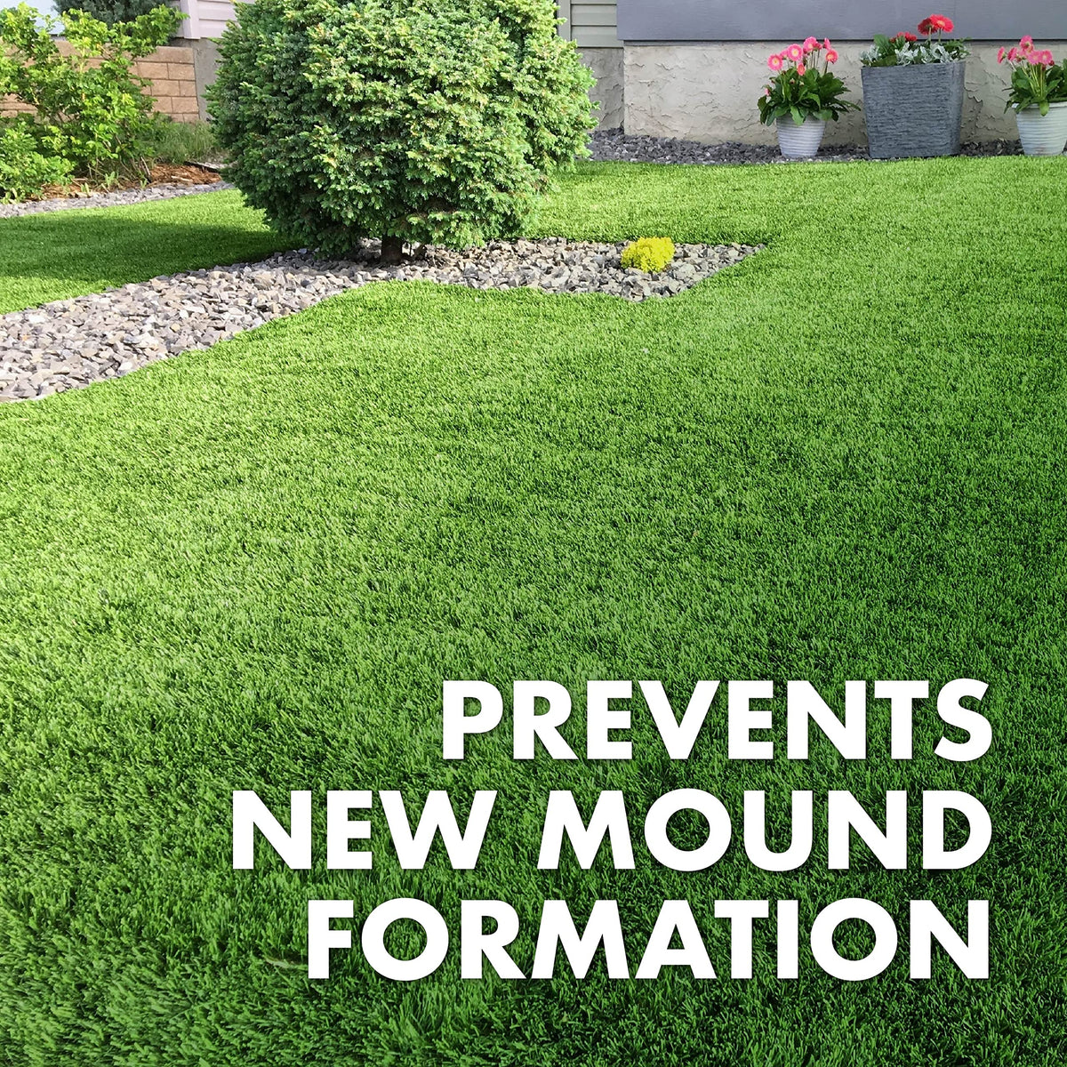 Granules on the lawn begin to disrupt fire ant activity quickly with Spectracide Shield.
