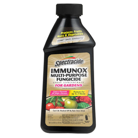 Spectracide Immunox bottle for garden-application provides broad protection for roses and ornamentals.
