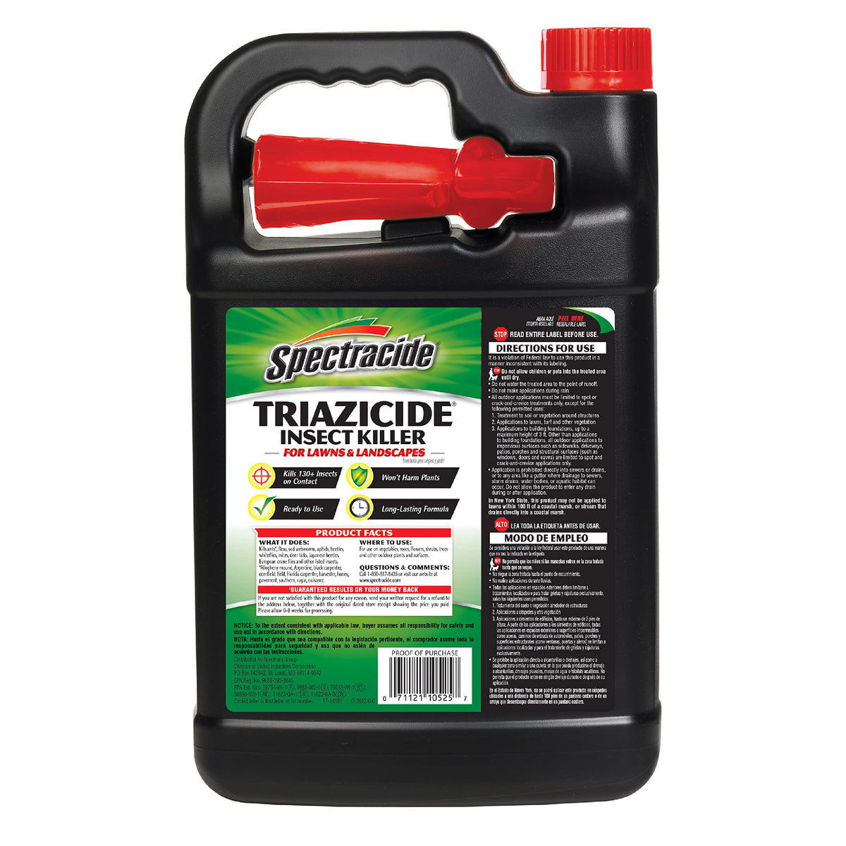 Spectracide Insect Killer ready-to-use formula in garden setting.