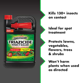 Spectracide Insect Killer label close-up on ready-to-use spray.