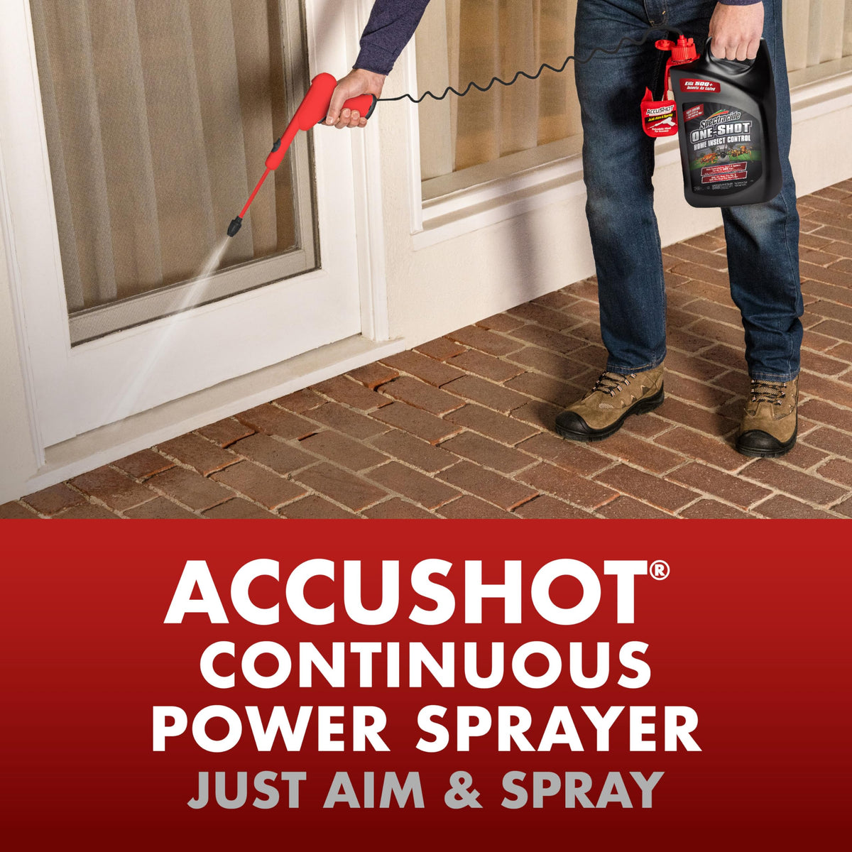 Indoor-outdoor use scene around foundation and doors for control.