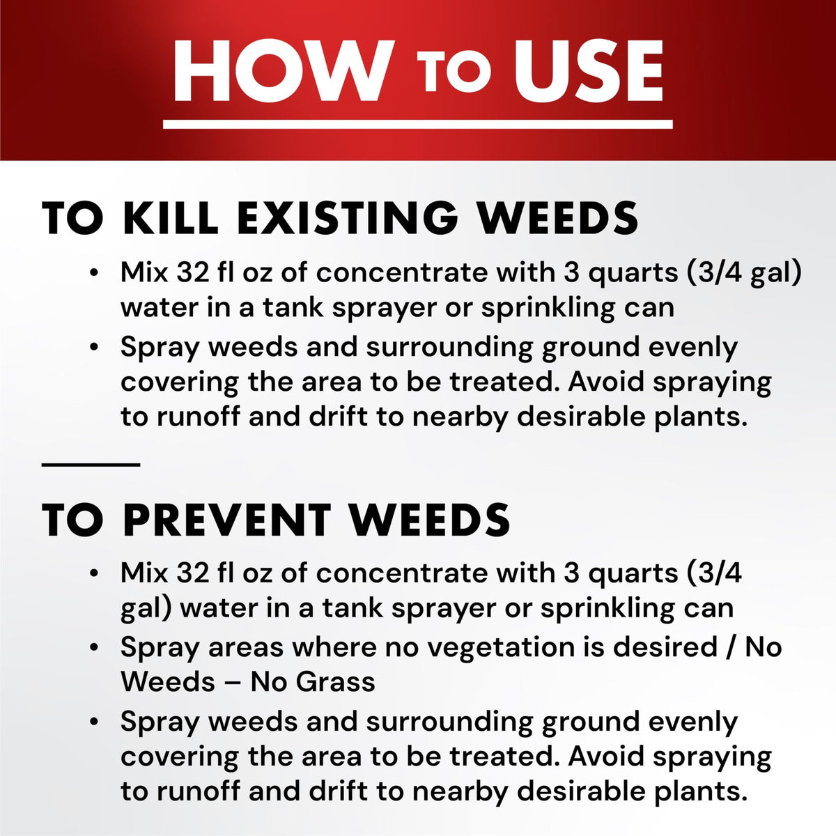 Spectracide One-Shot offers fast, same-day weed results.