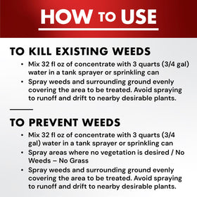 Spectracide One-Shot offers fast, same-day weed results.