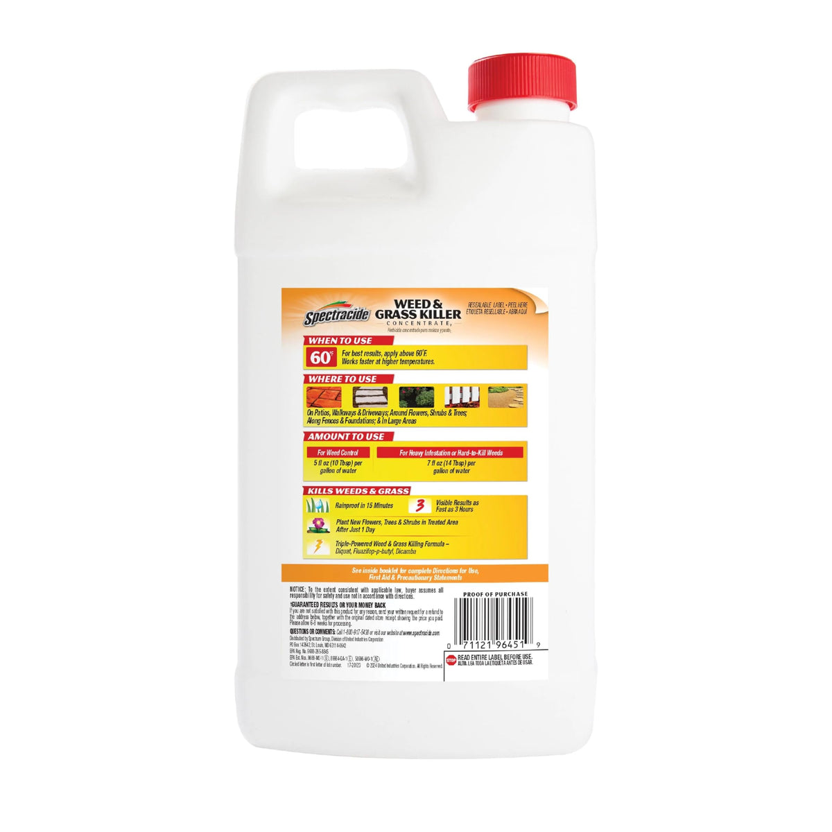 Spectracide protects desirable plants by shielding nearby flora from drift.