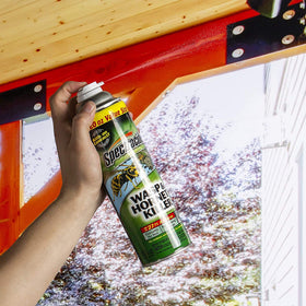 Spectracide Wasp and Hornet Killer outdoor-use formula for porch, yard, and garage spaces.