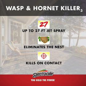 Spectracide Wasp and Hornet Killer sunset-application helps reduce insect activity at dusk.