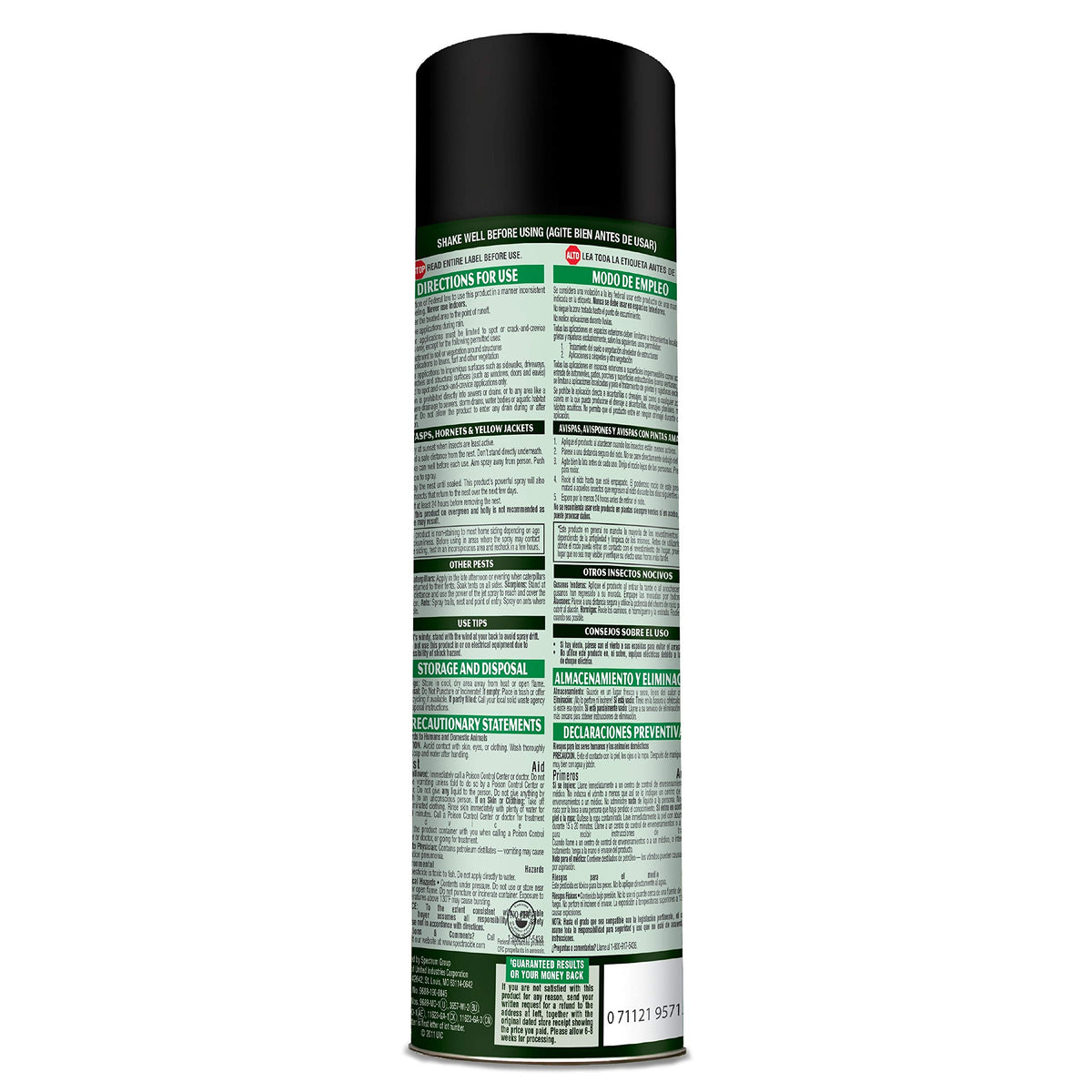 Spectracide Wasp and Hornet Killer Aerosol eliminates nests on contact for fast outdoor relief.