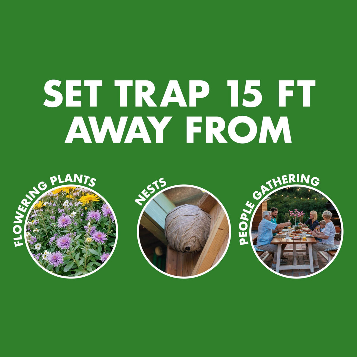 Easy disposal after trap captures insects with Spectracide refill