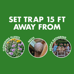 Easy disposal after trap captures insects with Spectracide refill