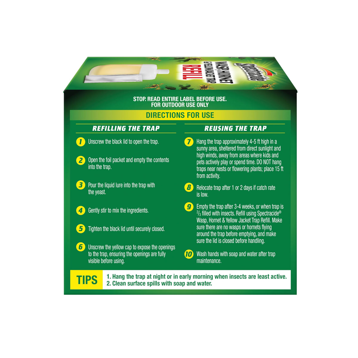 Simple ingredients in Spectracide refill support safe outdoor use